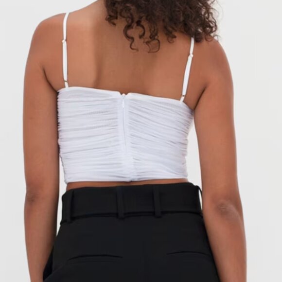 BNWOT: Ten by Babaton Luxor Tank - Rushed Mesh Corset - Picture 11 of 12